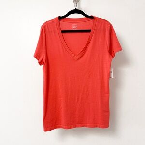 NWT GAP Vintage Wash Casual Short‎ Sleeve T-Shirt Medium Pink Orange